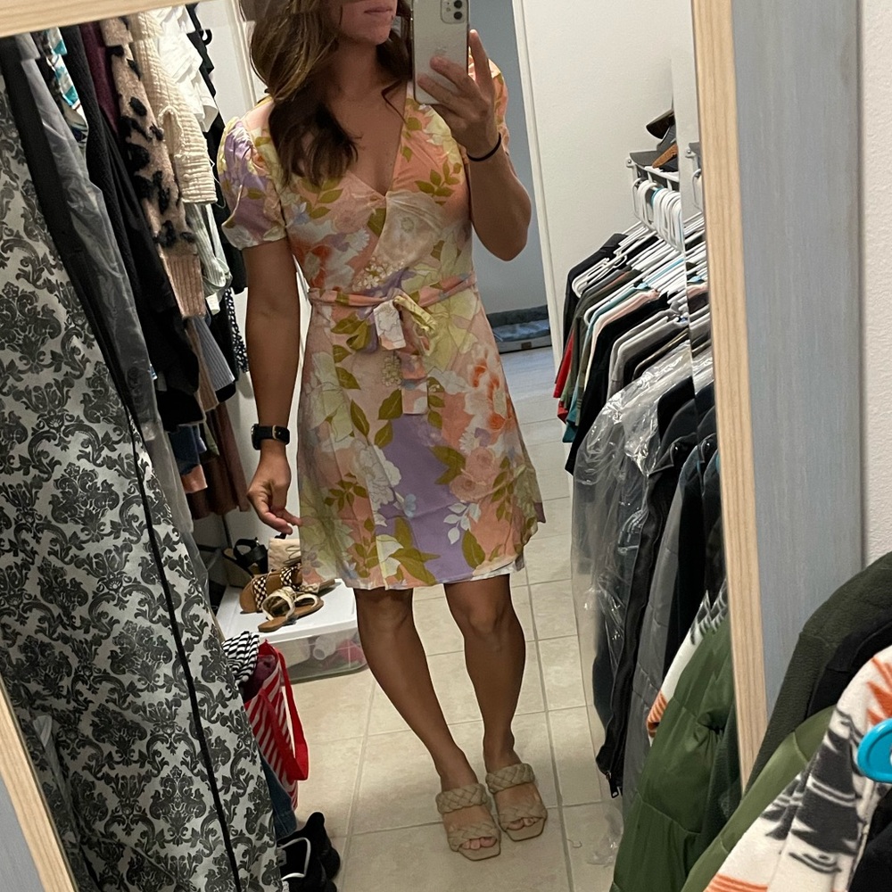Billabong Floral Wrap Dress - Multicolor
